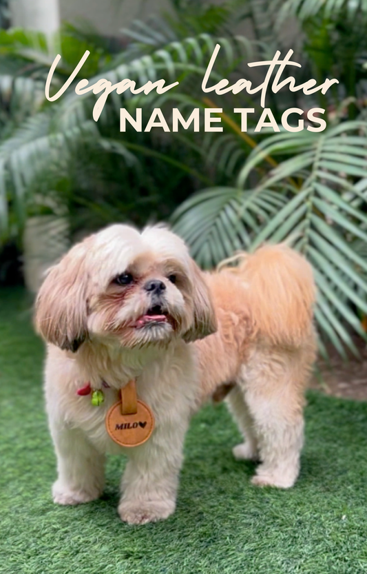 Vegan Leather Name Tag